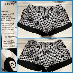 Disney The Nightmare Before Christmas women’s Pajama shirts Size 4-6